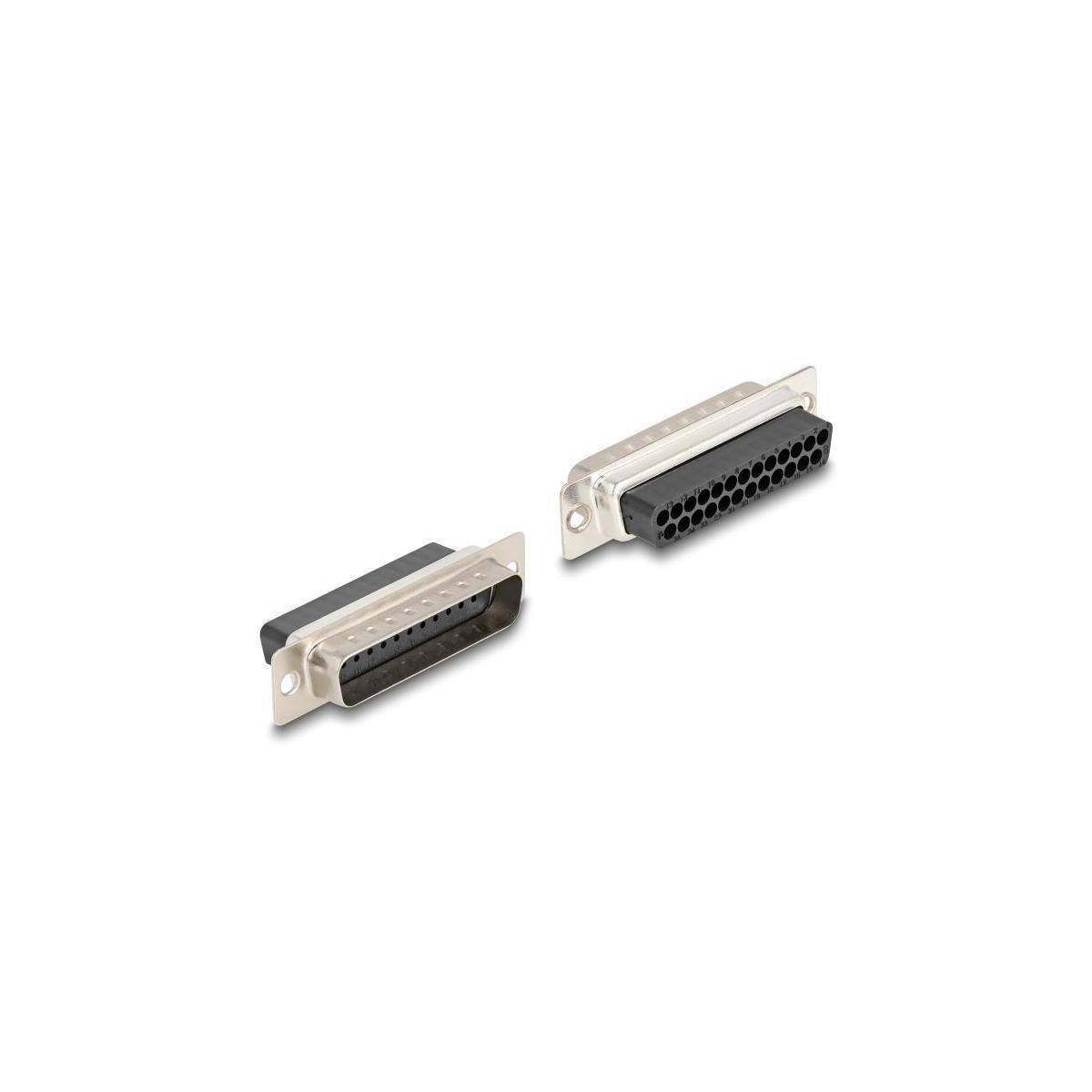 67114 - D-Sub 25 Pin Stecker zu RJ45 Buchse Montagesatz weiß