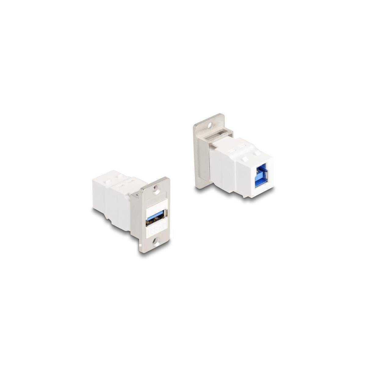 67164 - Panel Mount Keystone Modul USB 5 Gbps Typ-A Buchse zu USB Typ-B Buchse ko