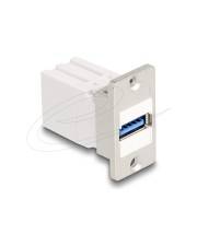 Delock Panel Mount Keystone Modul Kupplung USB 5 Gbps Typ-A Buchse zu