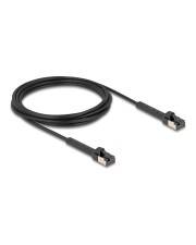 Delock RJ45 Slim Netzwerkkabel Cat.6A U/FTP winkelbar schwarz 3 m CAT 6a FTP 3 m Schwarz
