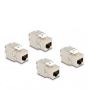 Delock Keystone Modul RJ45 Buchse Cat.6A STP 4 Stück