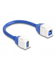 Delock Keystone Modul Kabel USB 5 Gbps Typ-A Buchse zu Typ-B 20 cm 0,2 m