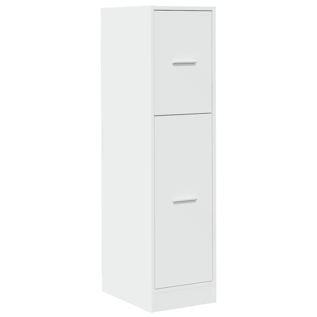 vidaXL Apothekerschrank Weiß 30x41x118 cm Holzwerkstoff