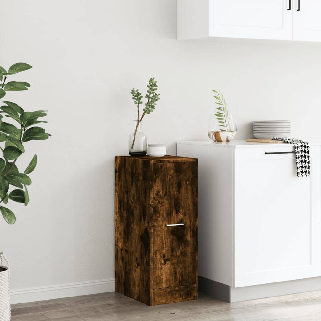 vidaXL Apothekerschrank Räuchereiche 30x41x77,5 cm Holzwerkstoff