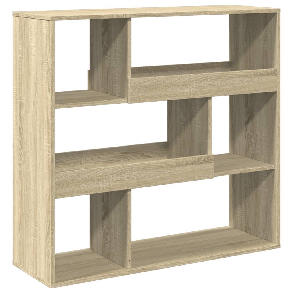vidaXL Bücherregal/Raumteiler Sonoma-Eiche 100x33x94,5 cm