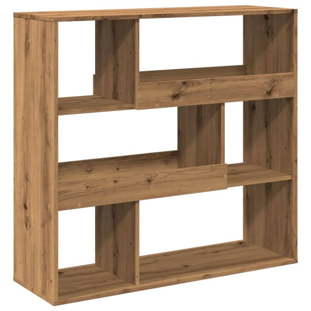 vidaXL Bücherregal/Raumteiler Artisan-Eiche 100x33x94,5 cm