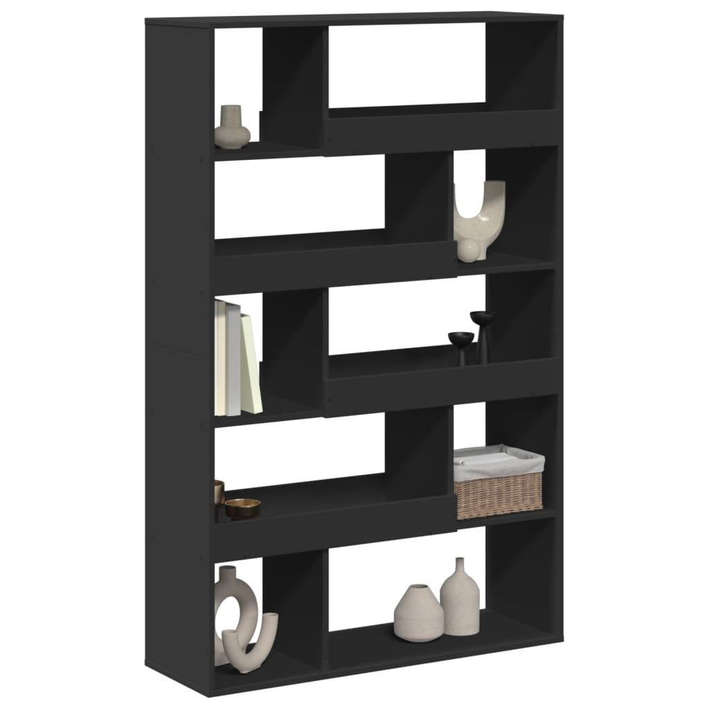 vidaXL Bücherregal Schwarz 100x33x156,5 cm Holzwerkstoff
