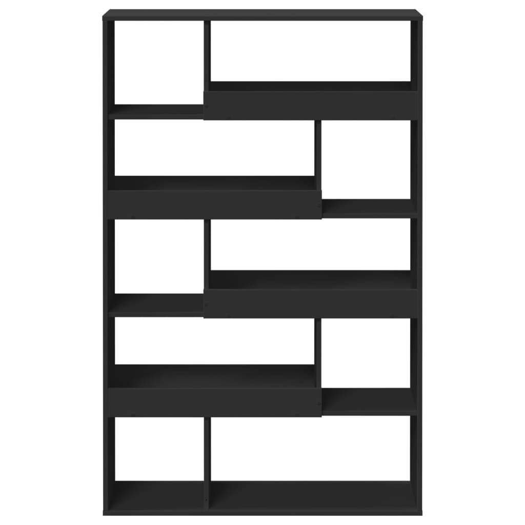 vidaXL Bücherregal Schwarz 100x33x156,5 cm Holzwerkstoff