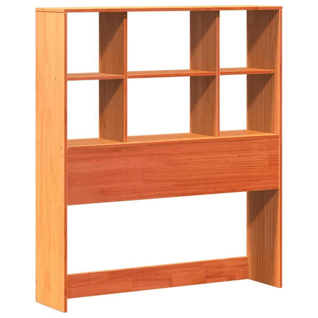 vidaXL Kopfteil mit Stauraum Wachsbraun 75 cm Massivholz Kiefer