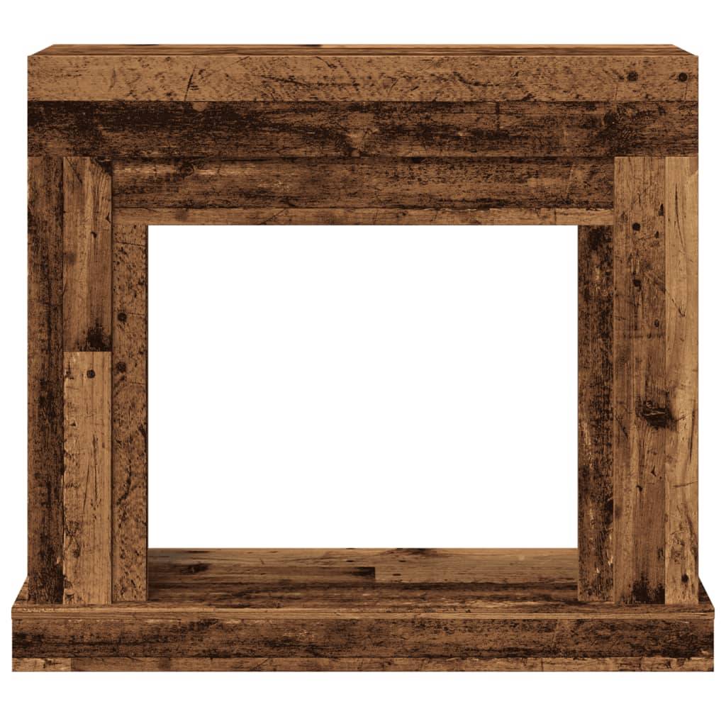 vidaXL Kaminumrandung Altholz-Optik 100x30x87,5 cm Holzwerkstoff