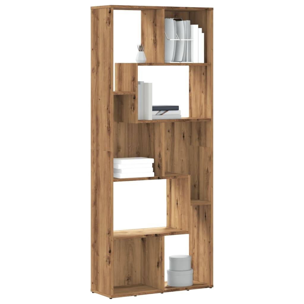 vidaXL Bücherregal Artisan-Eiche 67x24x161 cm Holzwerkstoff