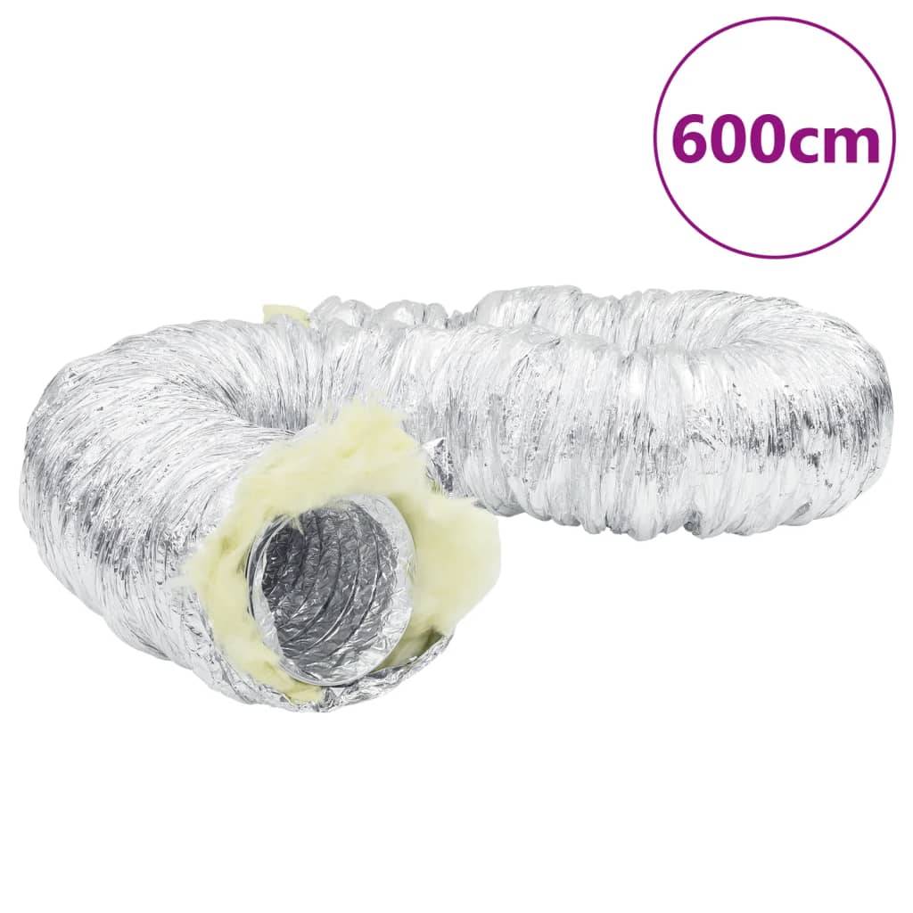 vidaXL Lüftungsschlauch Thermisch Isoliert Aluminium 6 m Ø15 cm