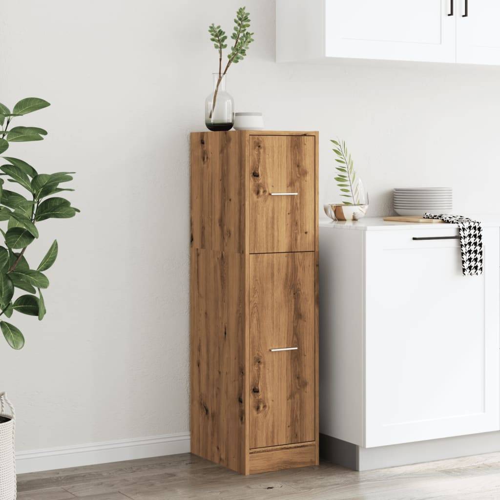 vidaXL Apothekerschrank Artisan-Eiche 30x41x118 cm Holzwerkstoff