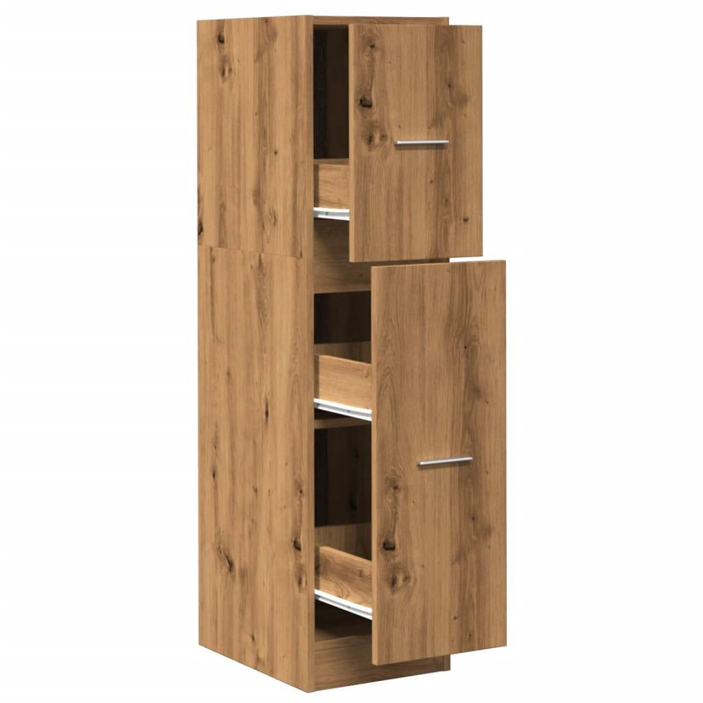 vidaXL Apothekerschrank Artisan-Eiche 30x41x118 cm Holzwerkstoff