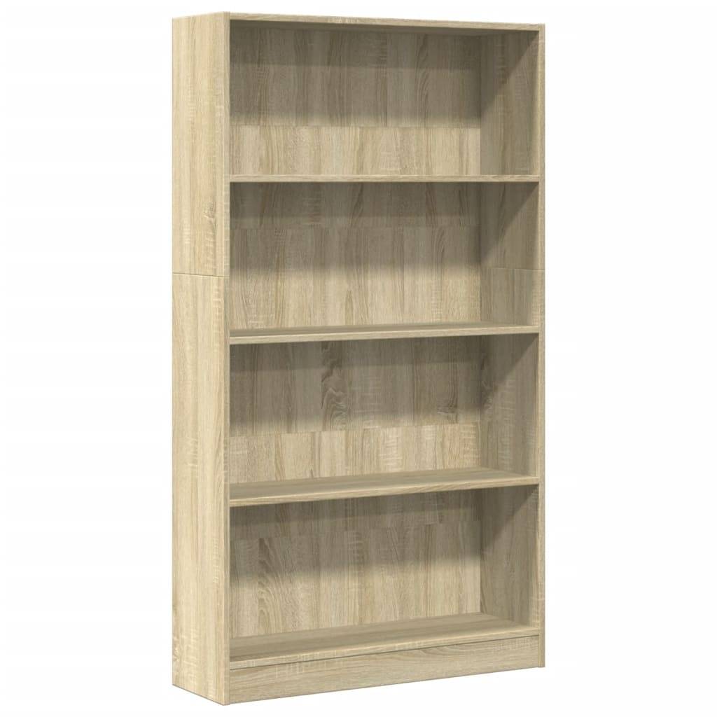 vidaXL Bücherregal Sonoma-Eiche 80x24x143 cm Holzwerkstoff