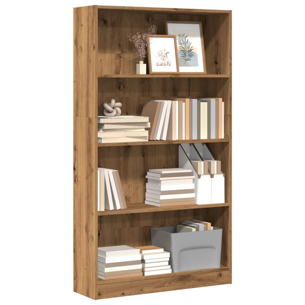 vidaXL Bücherregal Artisan-Eiche 80x24x143 cm Holzwerkstoff