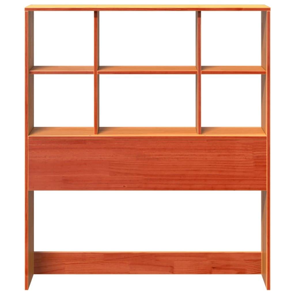 vidaXL Kopfteil mit Stauraum Wachsbraun 75 cm Massivholz Kiefer