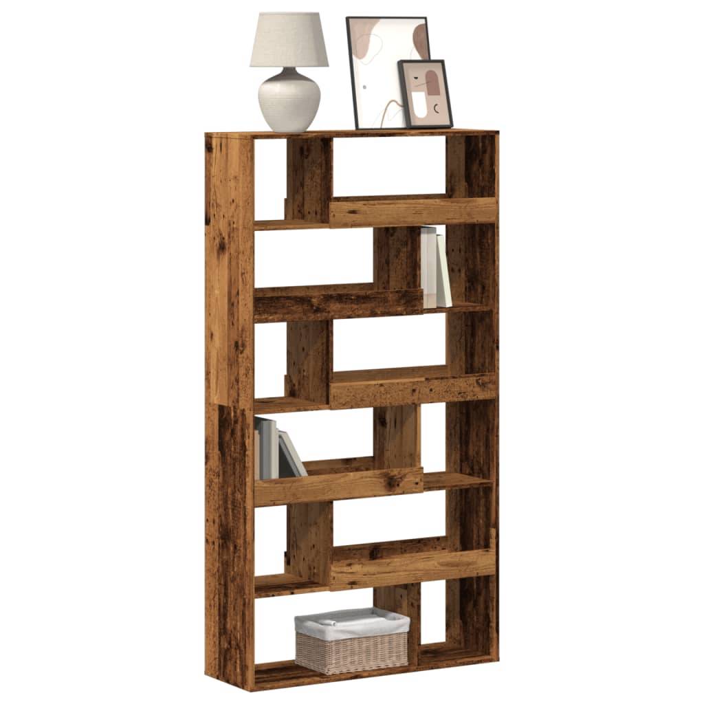 vidaXL Bücherregal Altholz-Optik 100x33x187,5 cm Holzwerkstoff
