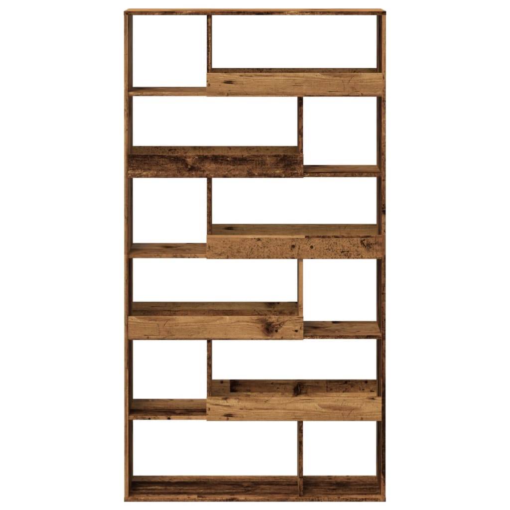 vidaXL Bücherregal Altholz-Optik 100x33x187,5 cm Holzwerkstoff