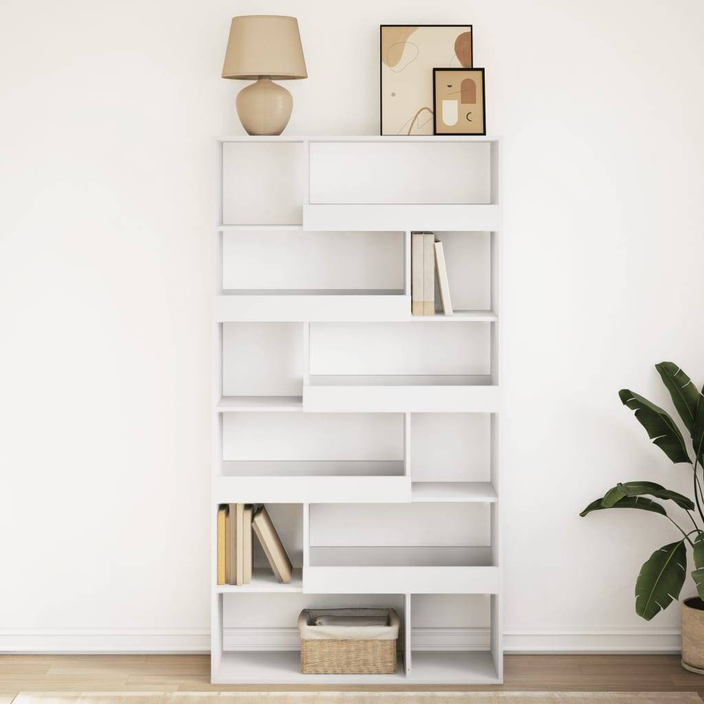 vidaXL Bücherregal Weiß 100x33x187,5 cm Holzwerkstoff