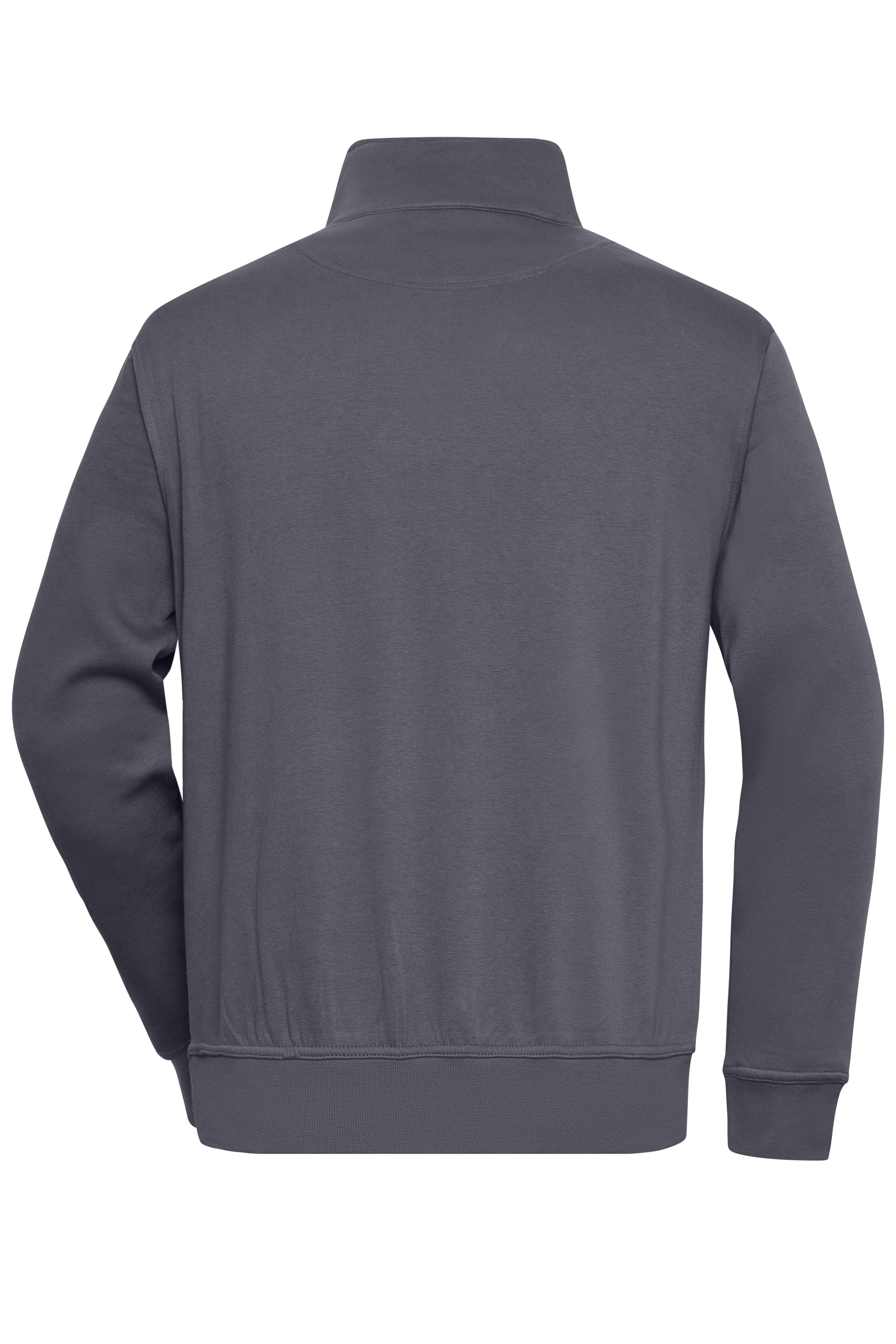 James & Nicholson® Workwear Half Zip Sweat JN831 Größe: XXL Carbon
