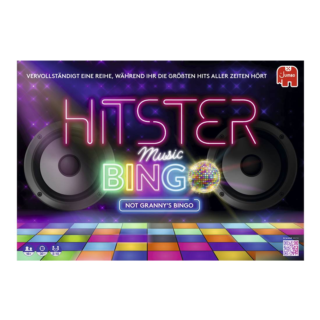 Jumbo Spiele 1110100383 Hitster - Bingo, Partyspiel