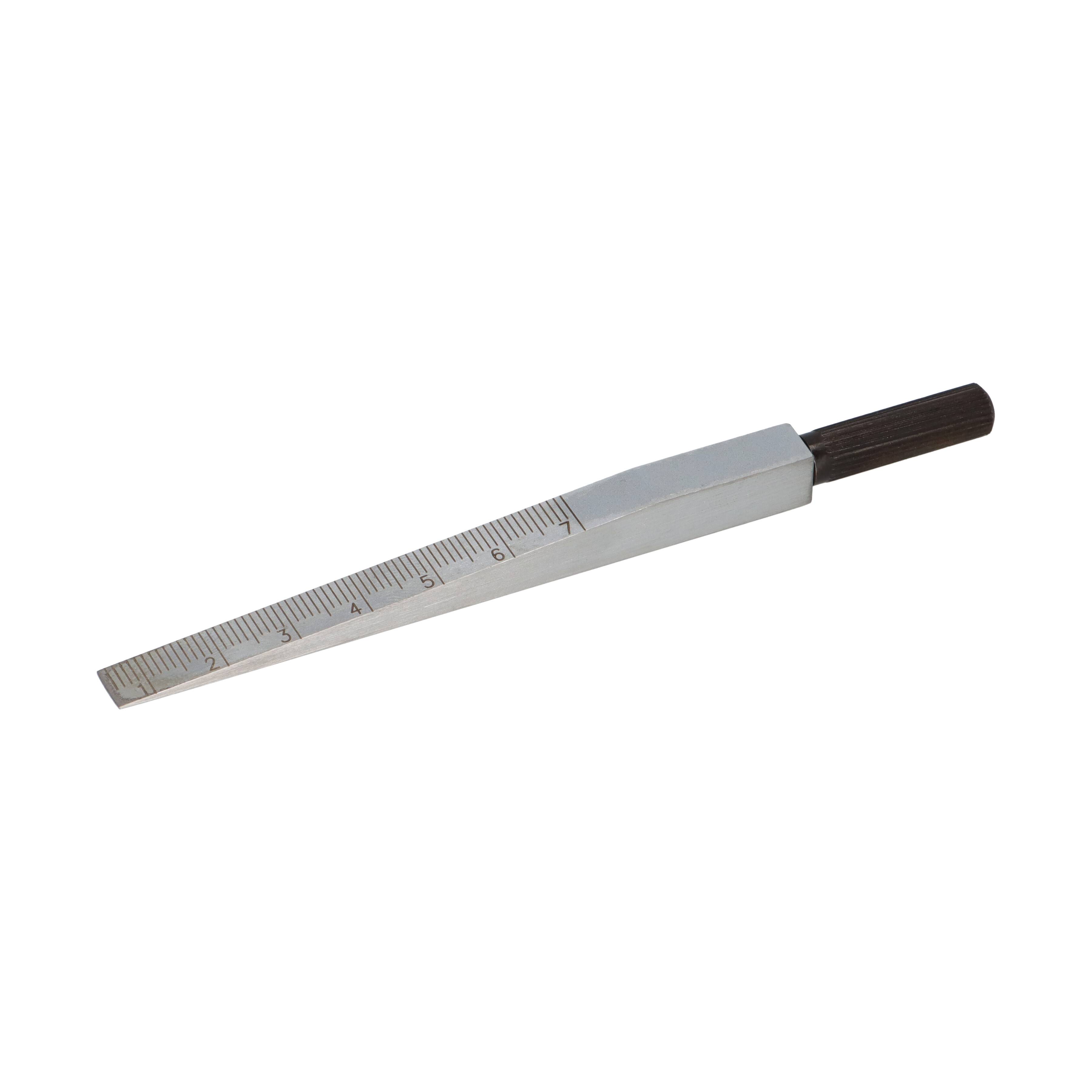 Benedict Messkeil 0,5–7 mm Stahl mattverchromt – 0,1-mm-Skala