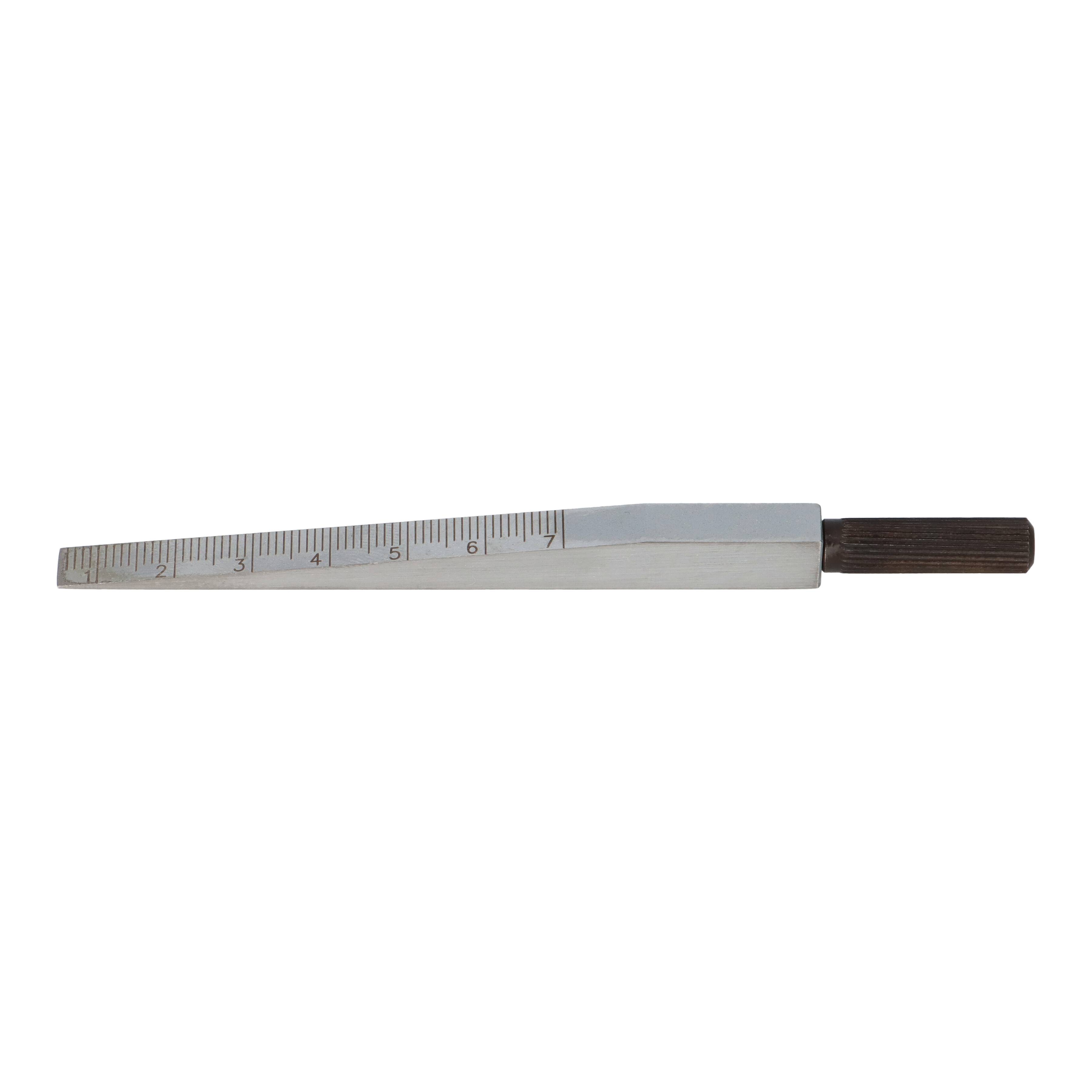Benedict Messkeil 0,5–7 mm Stahl mattverchromt – 0,1-mm-Skala