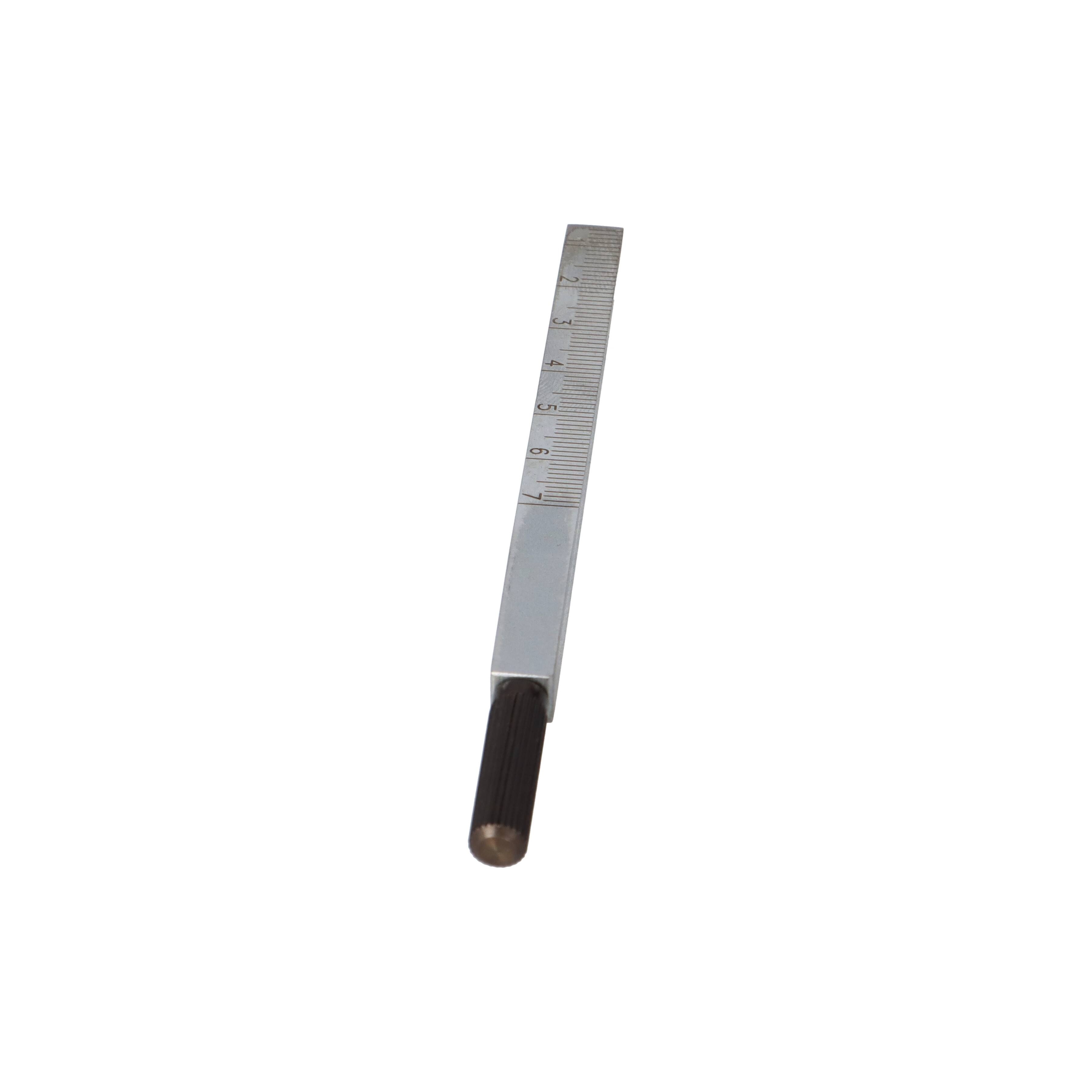 Benedict Messkeil 0,5–7 mm Stahl mattverchromt – 0,1-mm-Skala