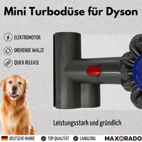 Mini Turbodüse für Dyson V7 V8 V11 V15 Turbinendüse Polsterdüse Milbenbürste Mini Turbodüse für Dyson V7 V8 V11 V15 Turbinendüse Polsterdüse Milbenbürste