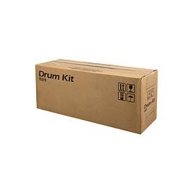 Eine braune Kartonbox mit der Aufschrift „Drum Kit