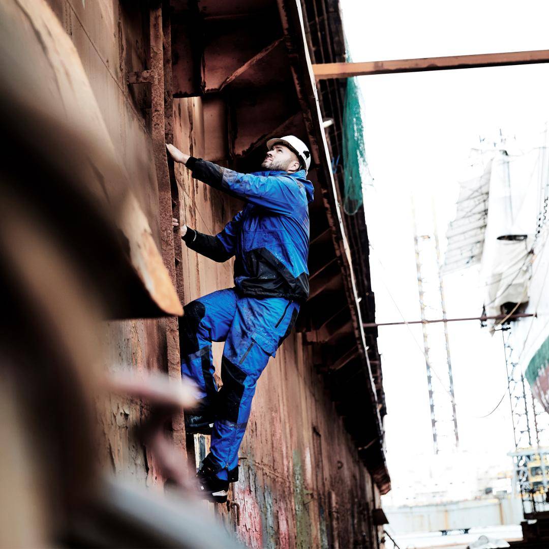 Elka Working Xtreme Stretchbundhose Verstellbar im Bein 182400 Größe:XL Marine/Schwarz