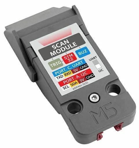 M5Stack QR-Code Scanner Unit, STM32F030, 640x480 CMOS, I2C/UART, Multicode Support