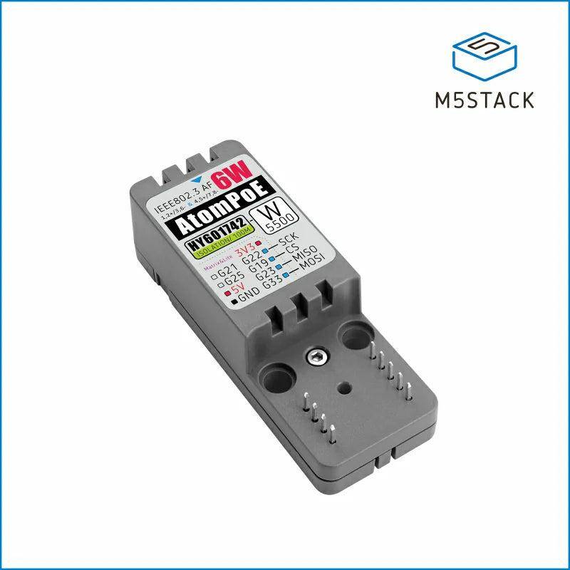 M5Stack ATOMIC PoE Base W5500, Ethernet-Steuerungsbasis mit PoE für ATOM-Serie