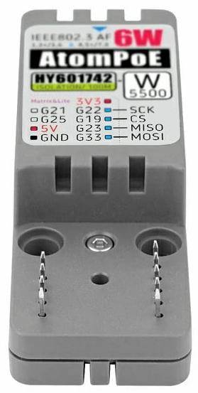 M5Stack ATOMIC PoE Base W5500, Ethernet-Steuerungsbasis mit PoE für ATOM-Serie