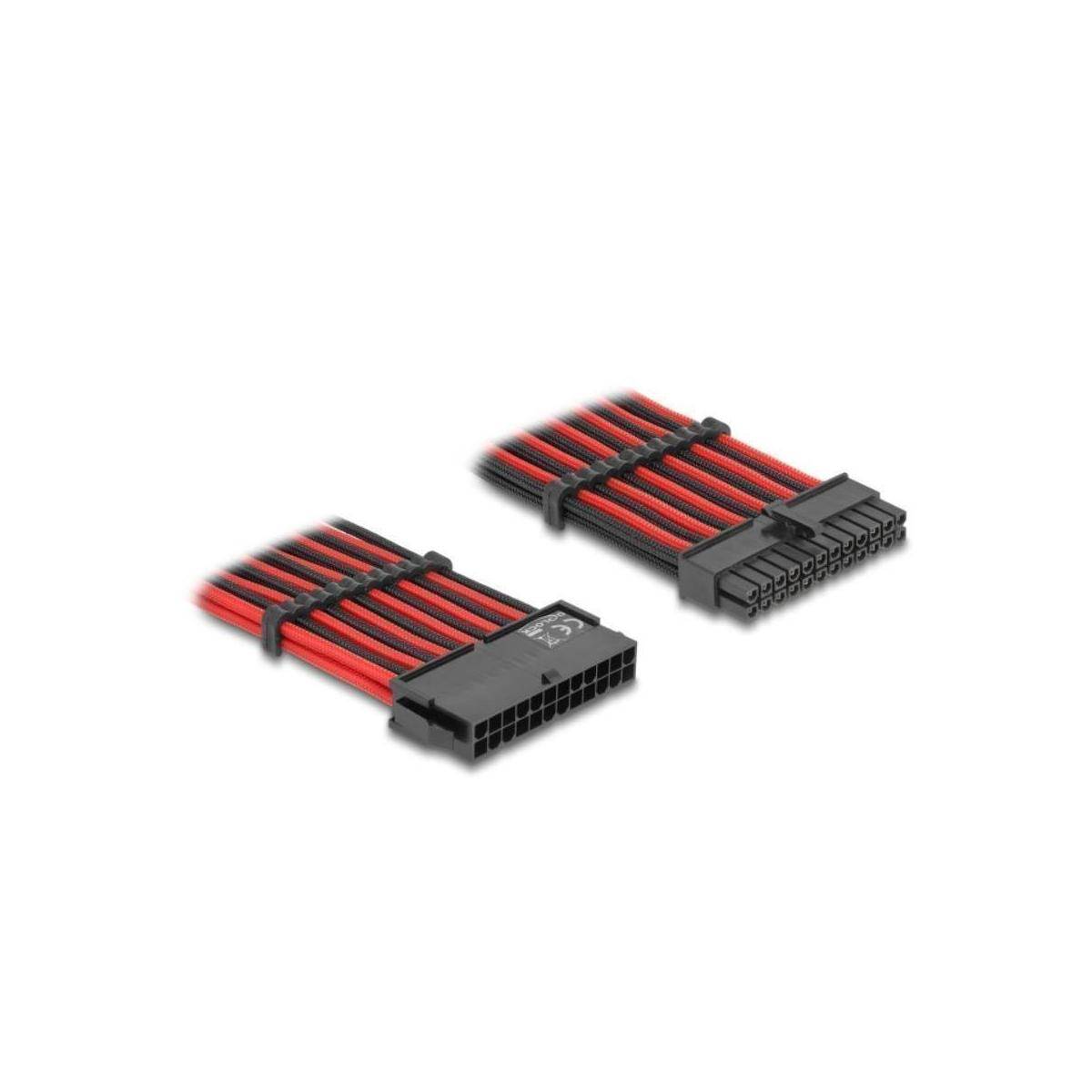 80975 - Verlängerungskabel 8 Pin Stecker zu 6 2 Pin PCIe Buchse Textilummantelun