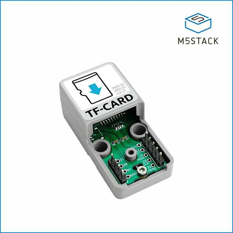 M5Stack Atomic TF-Kartenleser, Unterstützt bis 16GB FAT/FAT32, Selbstauswerfend, für ATOM Serie