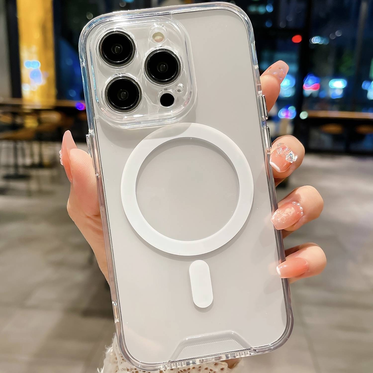 Für Apple iPhone 16 Pro MagSafe Hybrid Hülle Acryl TPU Transparent