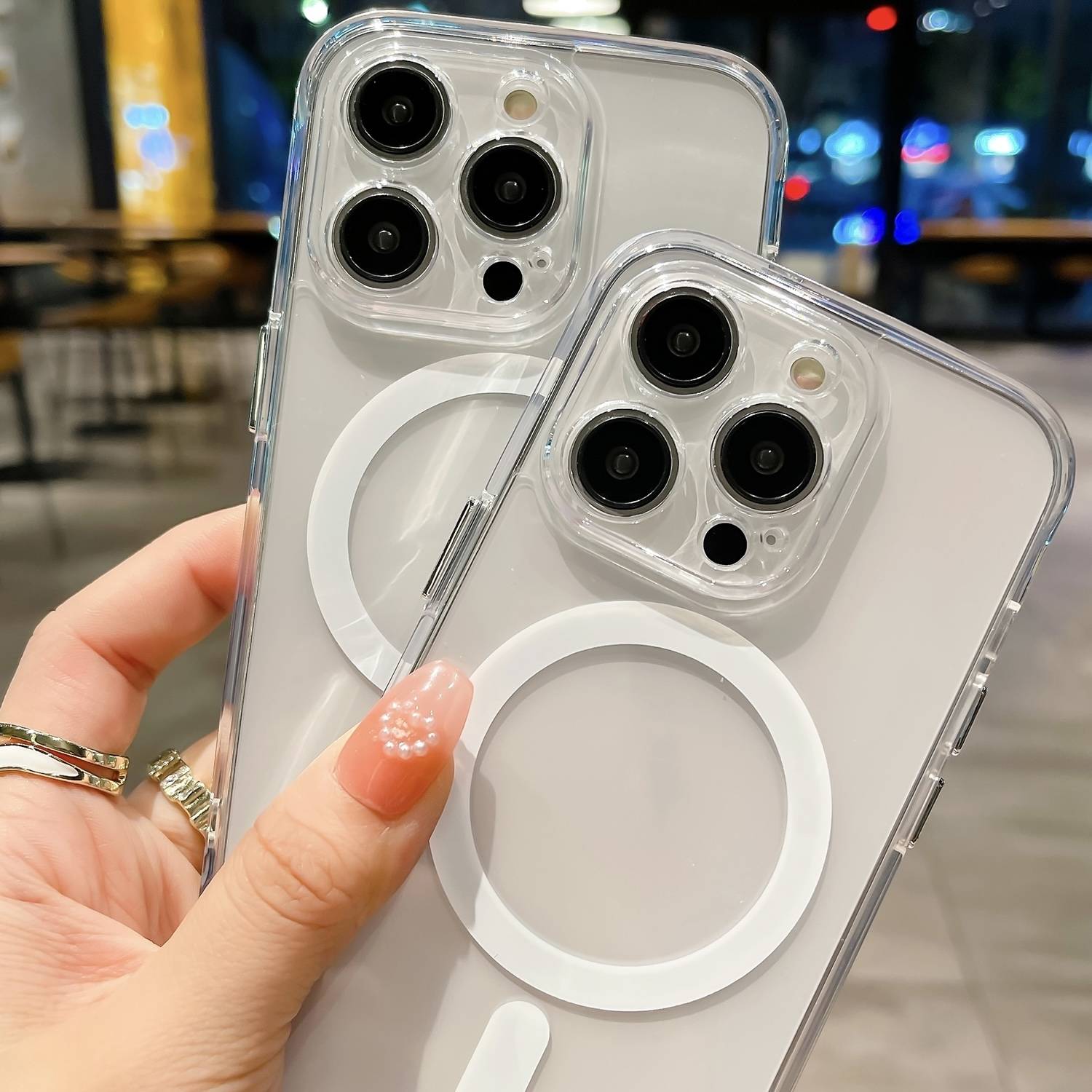 Für Apple iPhone 16 Pro MagSafe Hybrid Hülle Acryl TPU Transparent