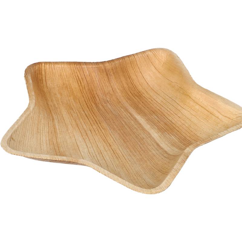 PAPSTAR Weihnachts-Teller "pure" Star, Palmblatt