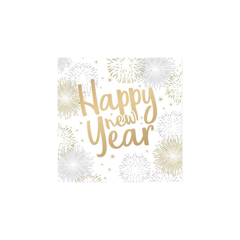 PAPSTAR Silvester-Motivservietten "Happy New Year"