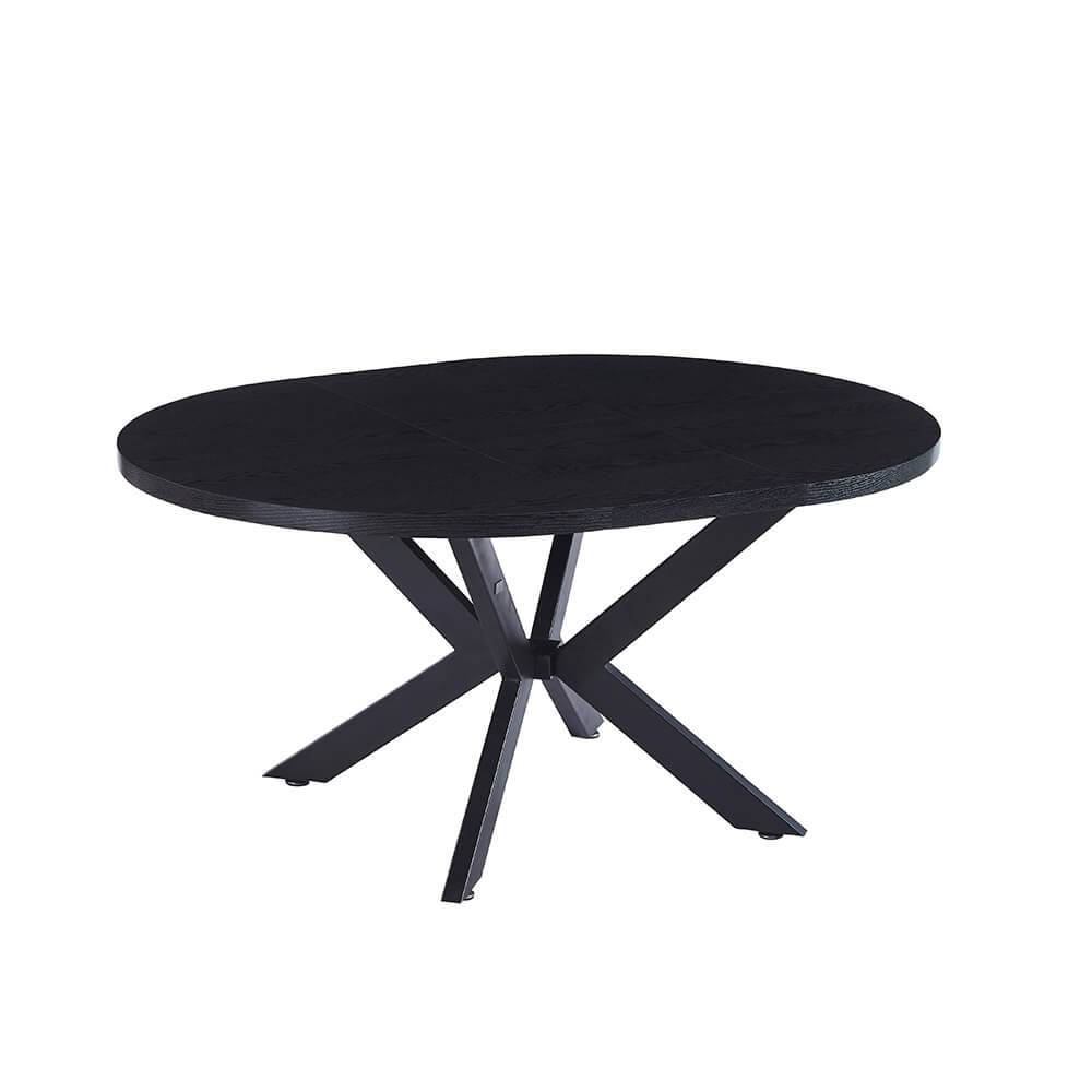 ESSGRUPPE RUND AVENTURA - Ausführung: AMARA Samt Schwarz, Menge: 6 Stühle