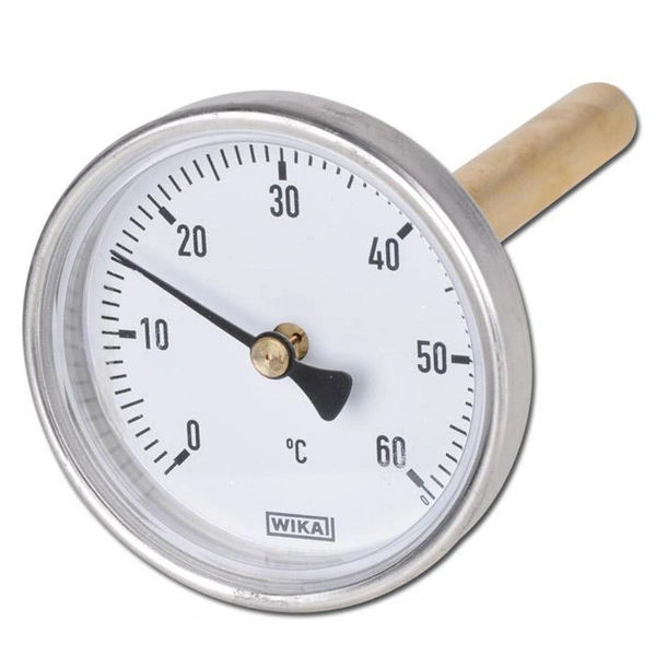 Bimetallthermometer - waagerecht - Skalenteilung 1°C - Anzeigebereich -30°C/+50°C - Tauchschaftlänge 160
 Bimetallthermometer - waagerecht - Skalenteilung 1°C - Anzeigebereich -30°C/+50°C - Tauchschaftlänge 160