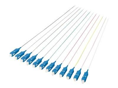 DIGITUS durchgefärbte SC simplex OS2 Pigtails 12st. Multimedia-Technik Lichtwellenleiterkab