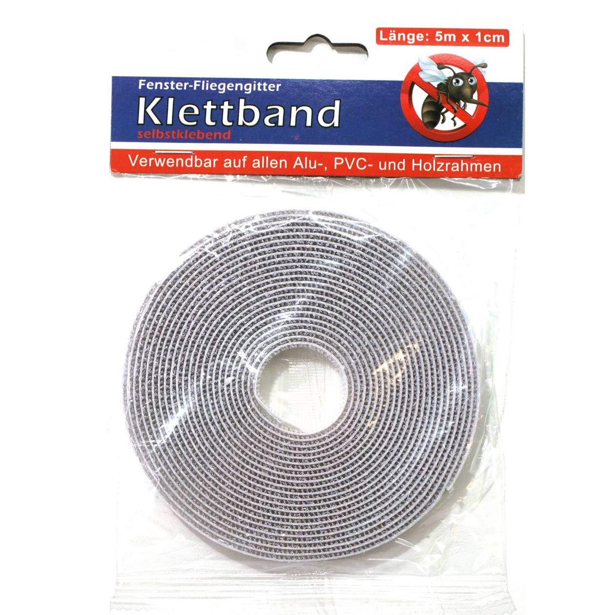 Klettband für Fenster Fliegengitter 5 Meter selbstklebend