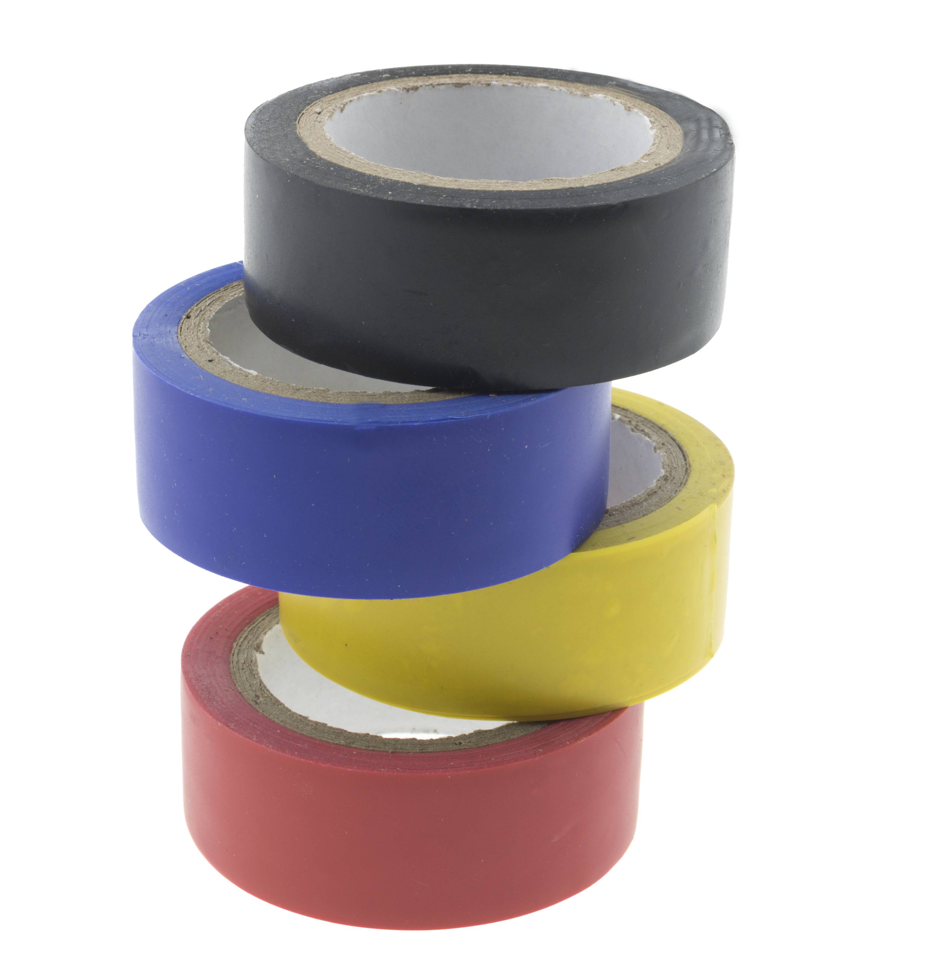 4 x Isolierband in verschiedenen Farben je 5 Meter
