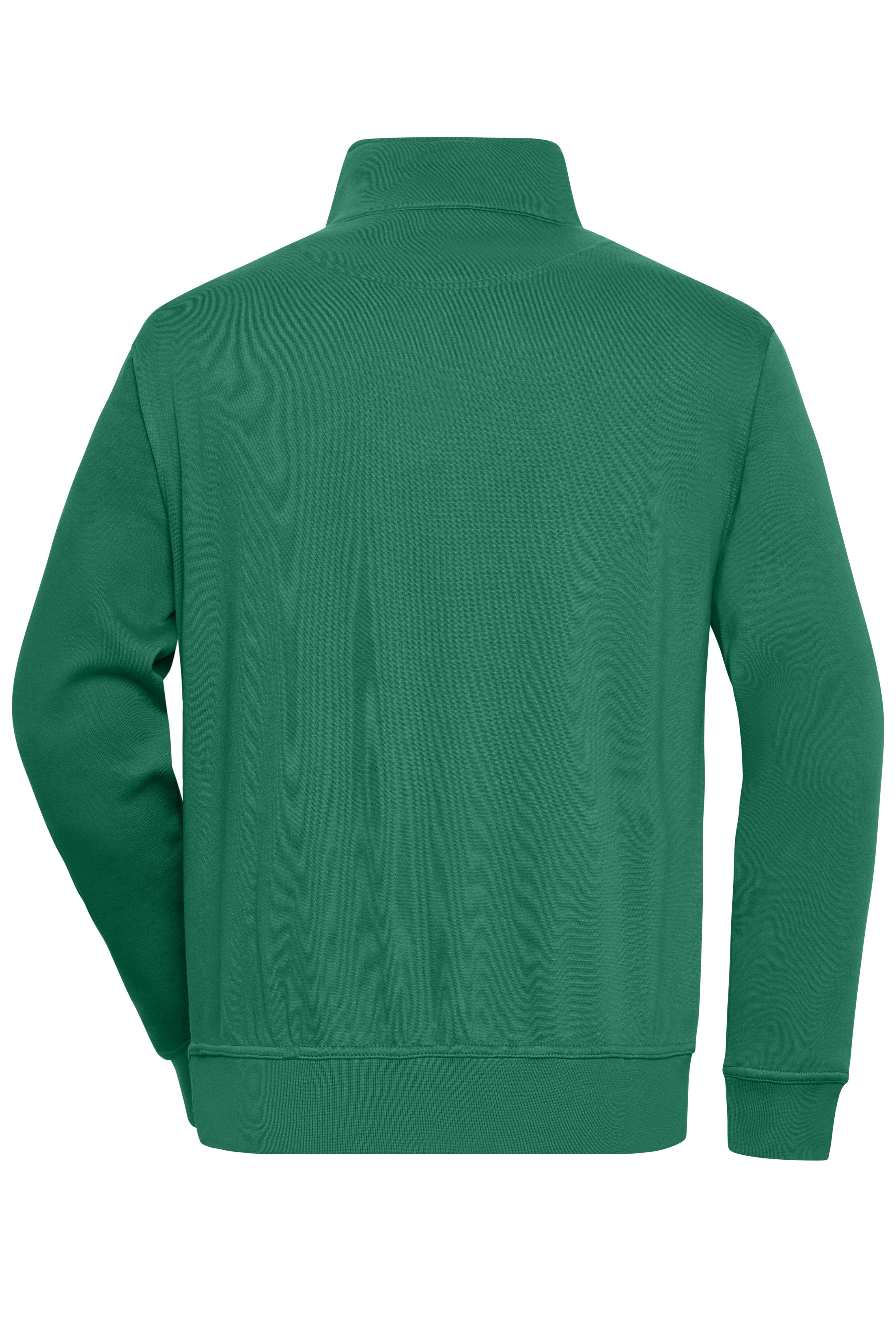 James & Nicholson® Workwear Half Zip Sweat JN831 Größe:XL dark-green