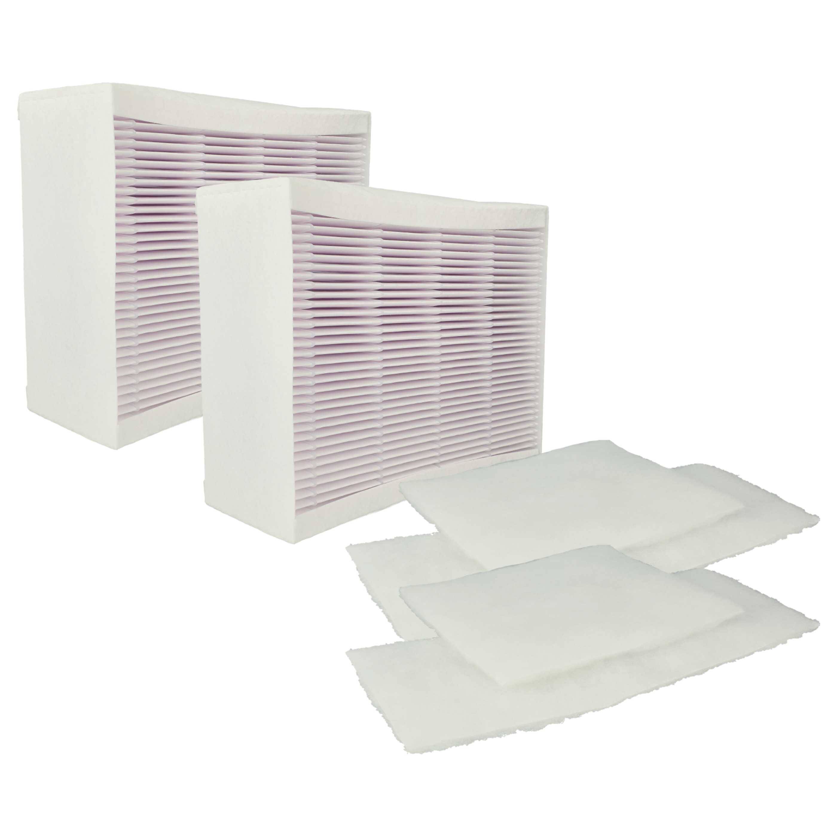 vhbw 6-teiliges Filter-Set kompatibel mit Vallox ValloPlus 270 SE Luftreiniger - Grobstaubfilter, Feinstaubfilter