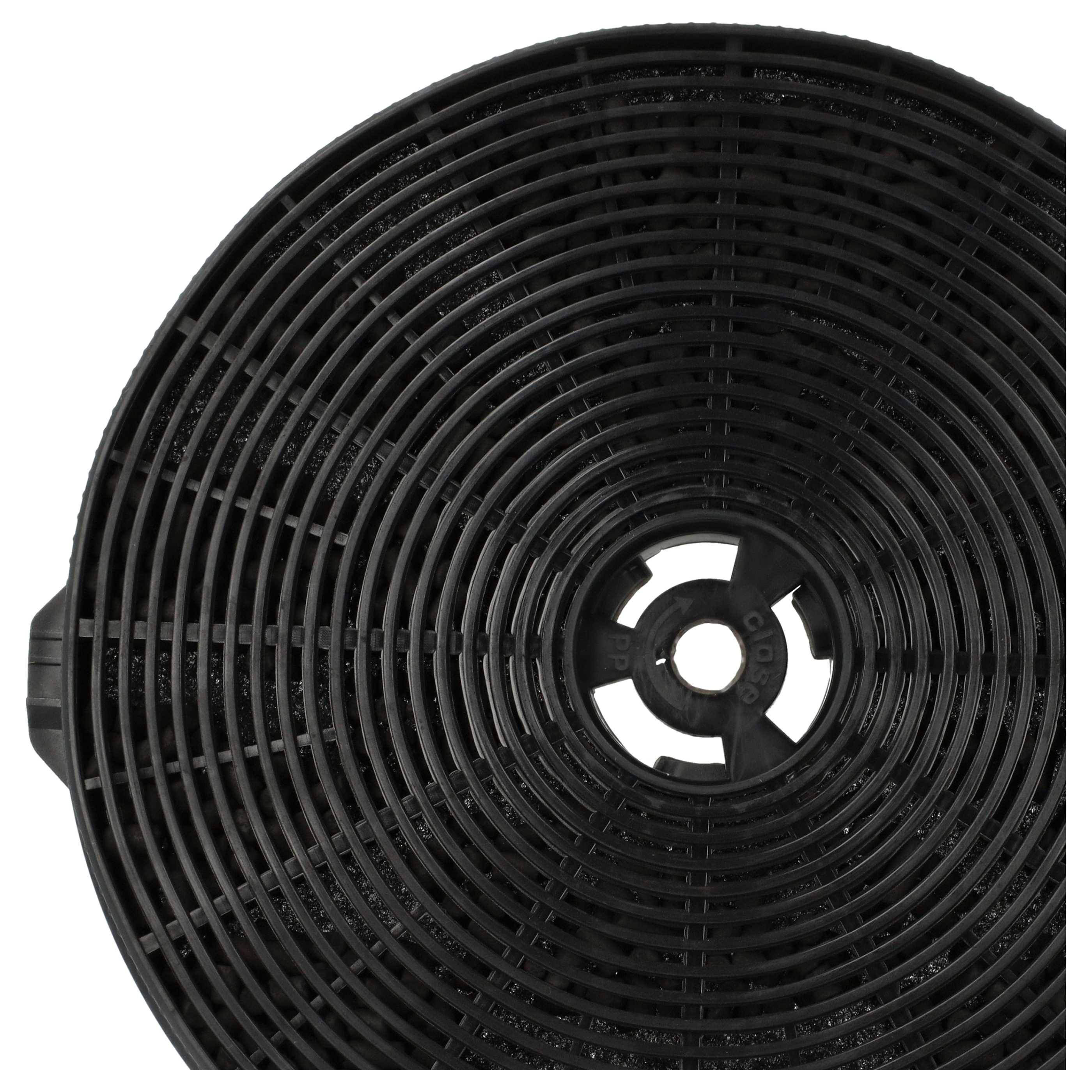 vhbw 4x Aktivkohlefilter kompatibel mit My Appliances ART28106, ART11423, ART11424 Innocenti ART10308, ART28103 Dunstabzugshaube - 17,5 cm