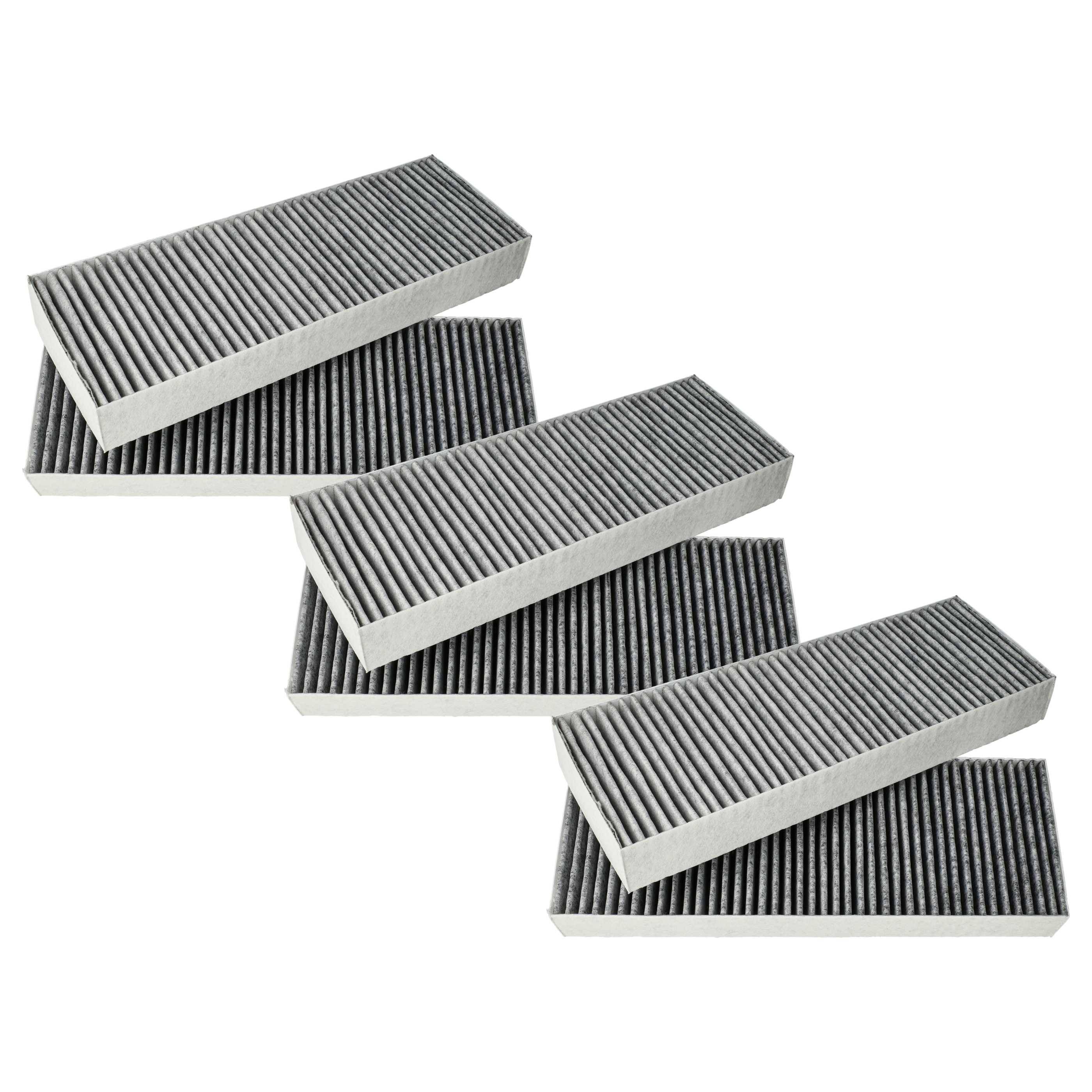 vhbw 6x Aktivkohlefilter kompatibel mit Bora BHU series, BFIU series, BFIAS, BFIA, Basic, BIAS Dunstabzugshaube - 34 x 12,2 x 4,25 cm